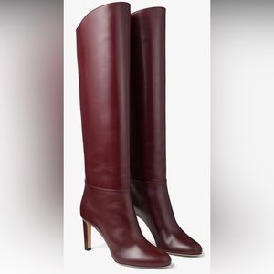 Jimmy Choo Burgundy Knee High boots - worn once